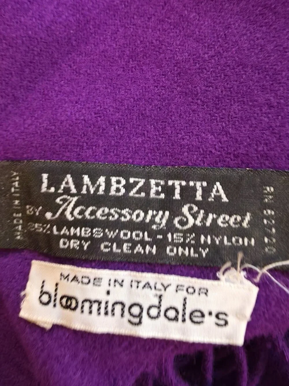 Lambwool scarf Made in Italy for BLOMINGDALE'S